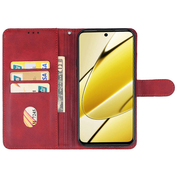 Läderfodral för Realme 11 5G Red