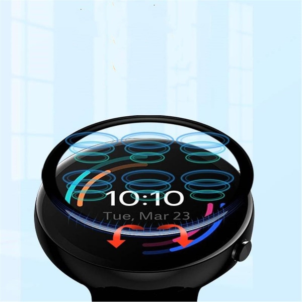 For Garmin Fenix ​​7/7x/7s Watch 3d Curved Edge Full Dekning Skjermbeskytter 2x