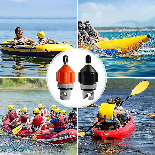 Luftventilsadapter, uppblåsbar båt Sup-pumpadapter med munstycke, multifunktions Sup-pumpadapter kompressor luftventilskonverter för stand up paddle boa