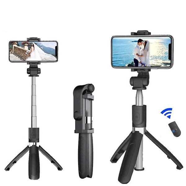 Mini trådløs Bluetooth Selfie Stick-stativ