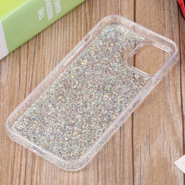 DFANS DESIGN Stjärnklar Himmel Epoxy Skal för iPhone 14 Silver