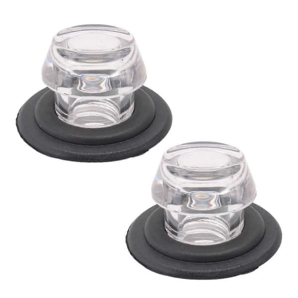 2 sæt reservedele til perkolator, top og pakningsring, klar plast, kompatibel med Farberware Yosemite kaffeperkolatorer