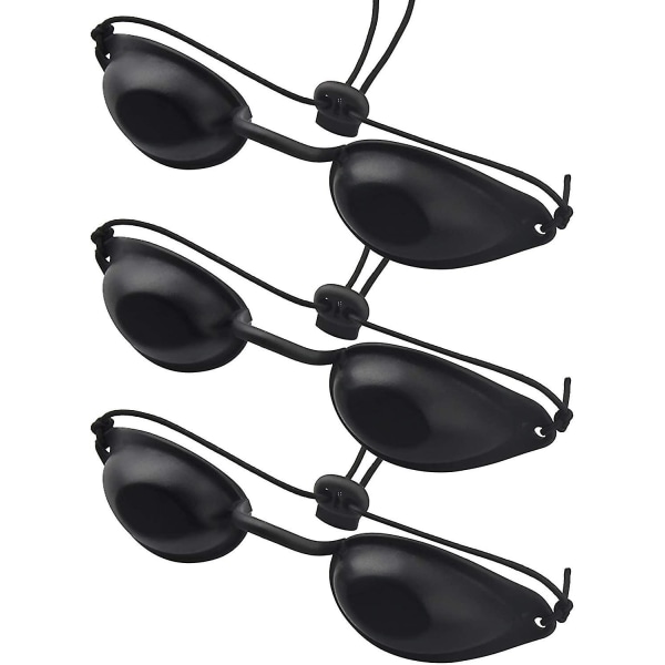 3 st Acsergery Gift Solarieglasögon, Ipl Eye Patch, Safety Solning Goggles Uv