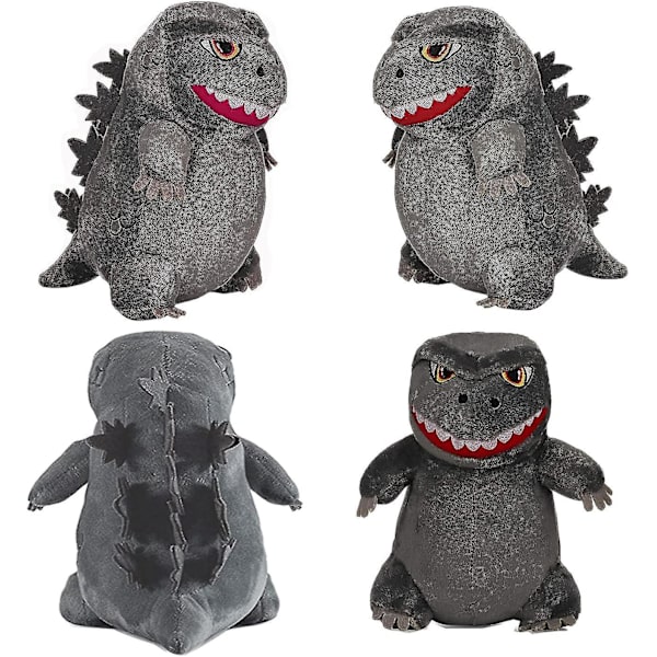 Dinosaur-pehmolelu Lohikäärmehirviö pehmonukke Godzillan täytetylle eläimelle syntymäpäiväjuhliin, harmaa 20 cm/8 tuumaa[hs]