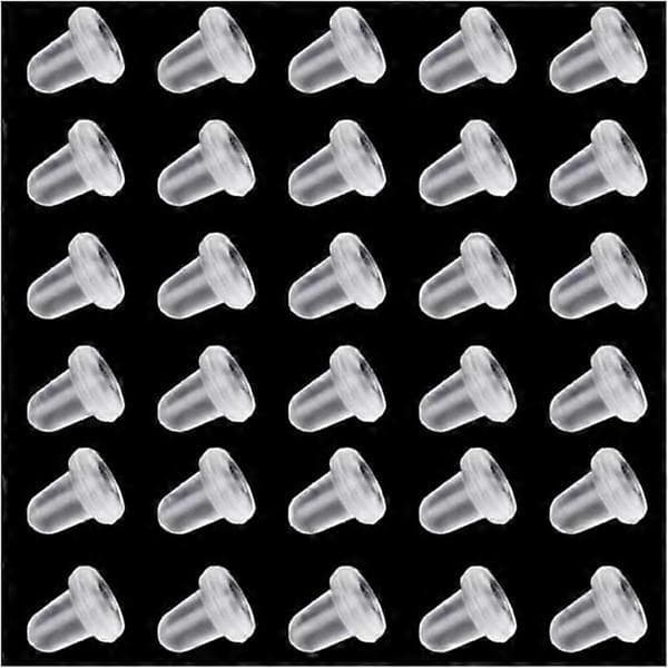 200 transparenta silikonöronproppar (4x4mm)