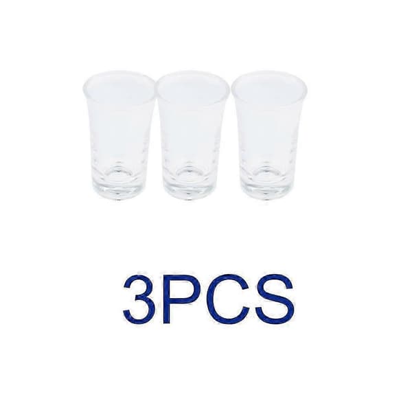 3xUtmärkt Akryl Shotglas, 35ml