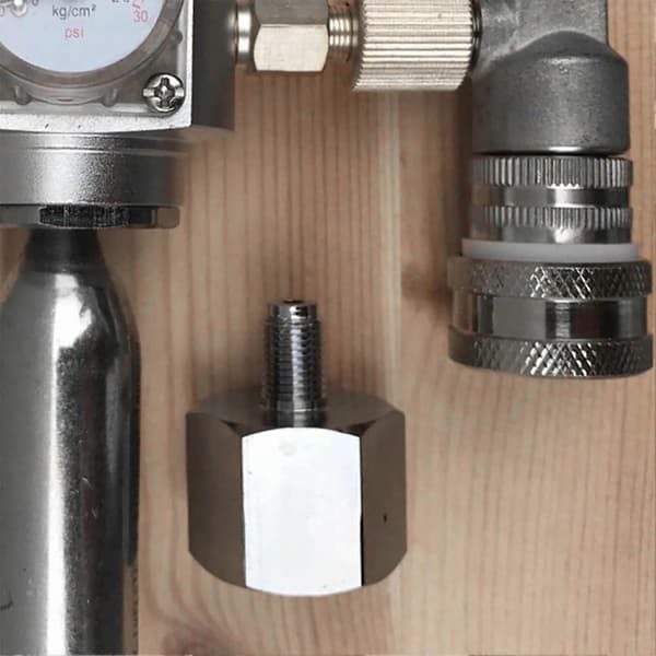 Sodavann CO2-adapter Mini Regulator Hjemmebrygg Øl Corny Keg 3/8?24UNF til 6ACME?6G