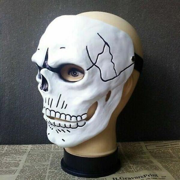 Skull Mask White Day Of The Dead Spectre James Fancy Costume Bond Accessory