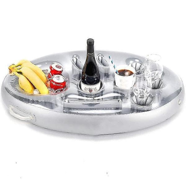 PVC Pool Float med Drikkeholder og Isbar Design 50x70cm