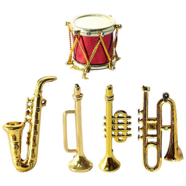 Plastik Mini Saxofon Model Musikinstrument til Indretning 1Sæt