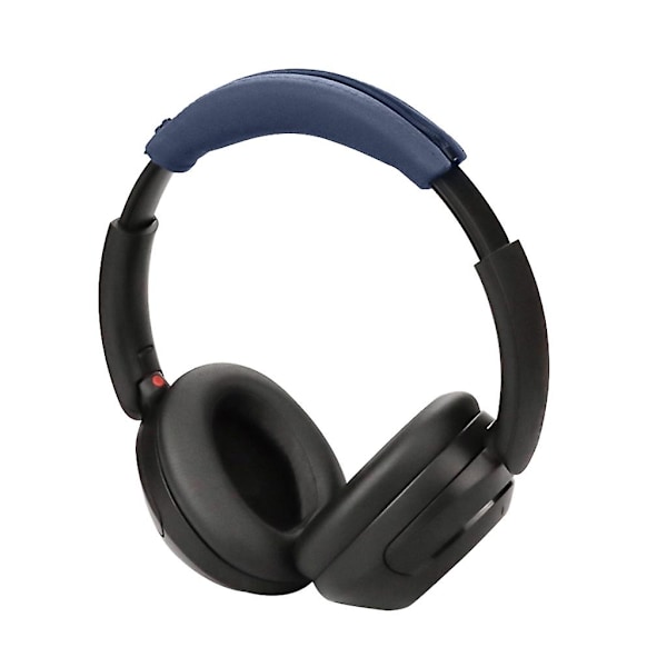 Ersättningshuvudbandsöverdrag för WH XB910N Hörlurar Huvudbalkskydd Bekväm Passform Dragkedjeinstallation Navy Blue