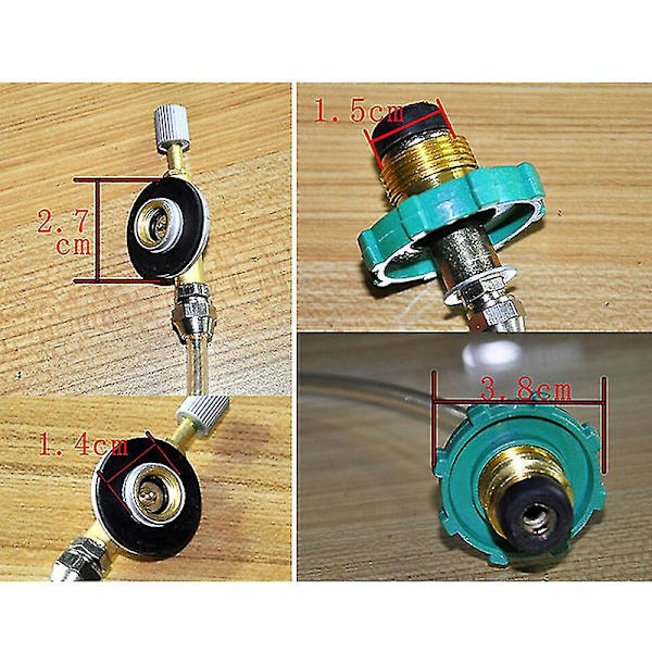 Camping Utomhus Gas Propan Platt Cylinder Tank Refill Kopplare Adapter Hfmqv