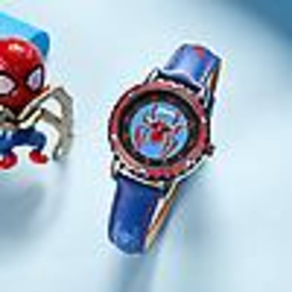 Lasten Spiderman Watch Rannekello Analogiset Kellot Lahjat Blue