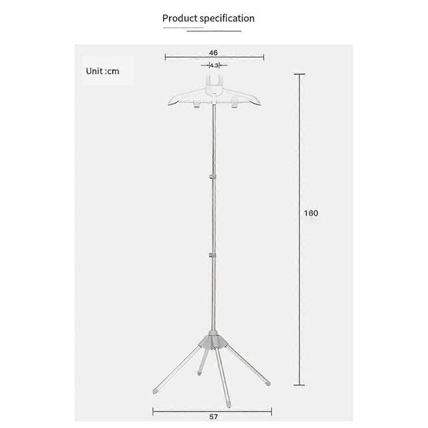 Displayställ Klädhängare Klädfällbart Tripod Ångställ Kläder Strykjärn Hängställ Kläder
