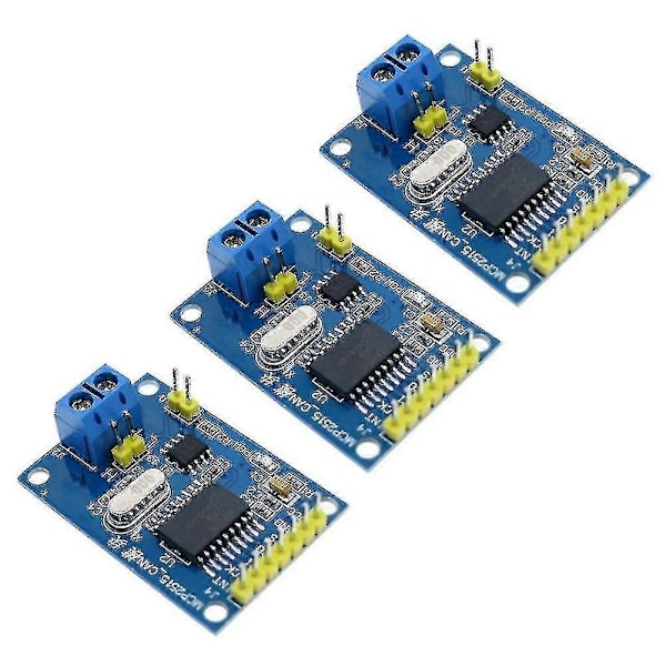 3 st Mcp2515 Can Bus-modul Tja1050 Mottagare Spi-modul Kompatibel med 51 Mcu Arm Styrkort Utvecklingskort