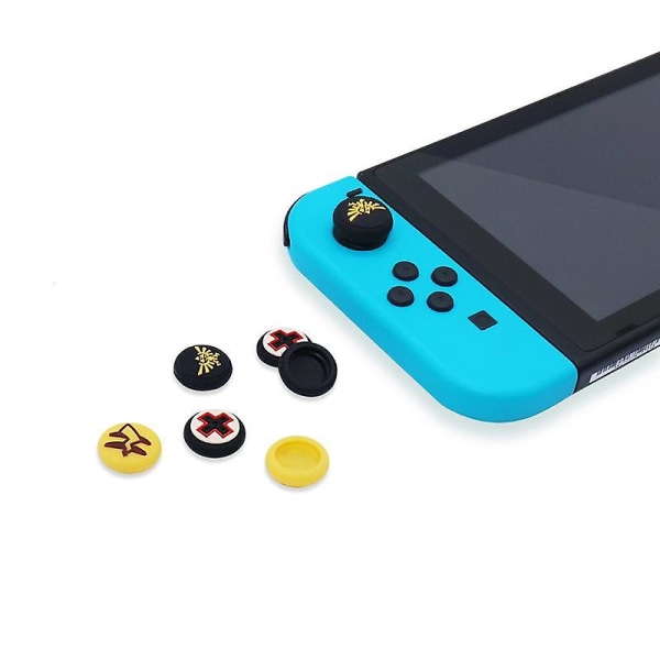 2 stk silikon, myk tommelpinne gripelokker for Nintendo Switch Joycon Controller Joystick Gamepad-veske Tilbehør for Switch Lite 1