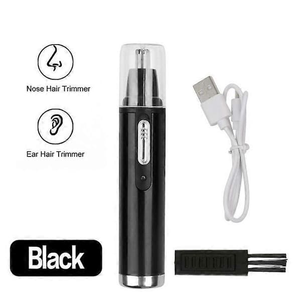 USB oppladbar nese- og ørehårtrimmer (gull)