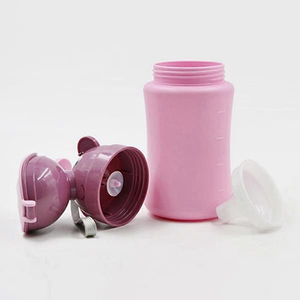 Bärbar Resepotta för Småbarn - Läckagesäker, Barnsäker Urinal för Bil, Camping, Bilresor Rosa