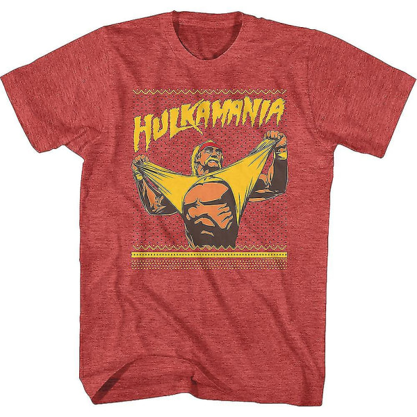 Ruma Faux Knit Hulk Hogan joulu T-paita M