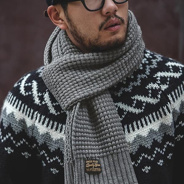 Maden Tw2007199 Stickad Ullscarf Varm Krage