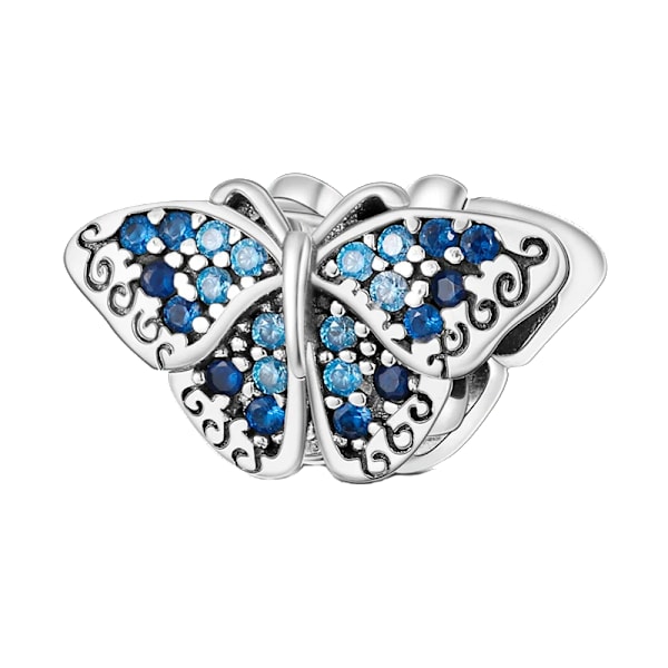 925 Sterling Sølv Butterfly Solsikke Henger Passer Original Pandora Armbånd Charm Halskjede DIY Kvinne Smykker Y SMC2463