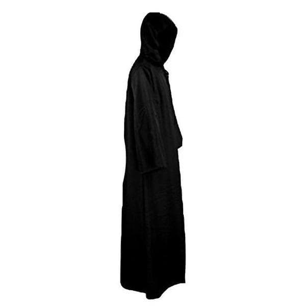 Herre Kappe Frakker Hette Solid Løs Vindtett Herre Trench Vinter Lang Cape Poncho M