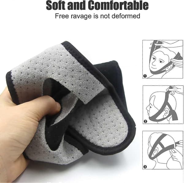 Hakestropp - Anti-snorke hakestropp for CPAP-brukere