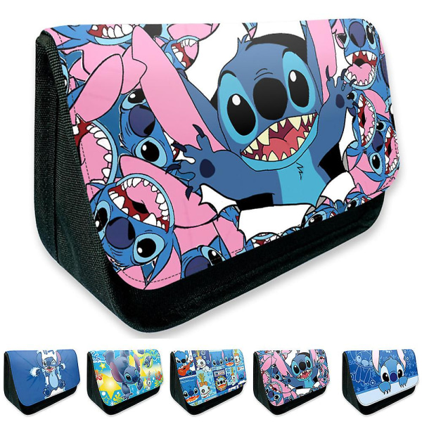 Sarjakuva Stitch Case Lyijykynä Pussi Kynä Organizer Paperilaukku Koulutoimistoon Aikuisten Lasten Lahjat D