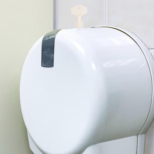 Papirdispenser Nøgle Plastik Nøgle Erstatning Papirhåndklædedispenser Nøgle Til Rullepapirhåndklædedispenser 4.50X2.00X0.50CM Vit