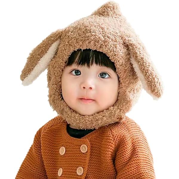 Pikkulapset Poika Tyttö Talvi-Hatut - Lämmin Vauva Lapset Plussi Hattu Korvanläpät Huppu Pipo Kallo Hattu Eläin Hiihto Hattu Camel One Size