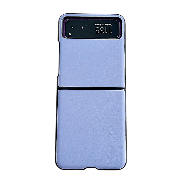 Læder tekstur telefontaske til Motorola Razr 40 Blue