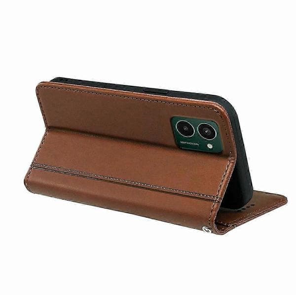 HX01 HMD Pulse Pro Plånboksfodral med Magnetlås Grön PU-läder Mobilskal Multicolor Brown