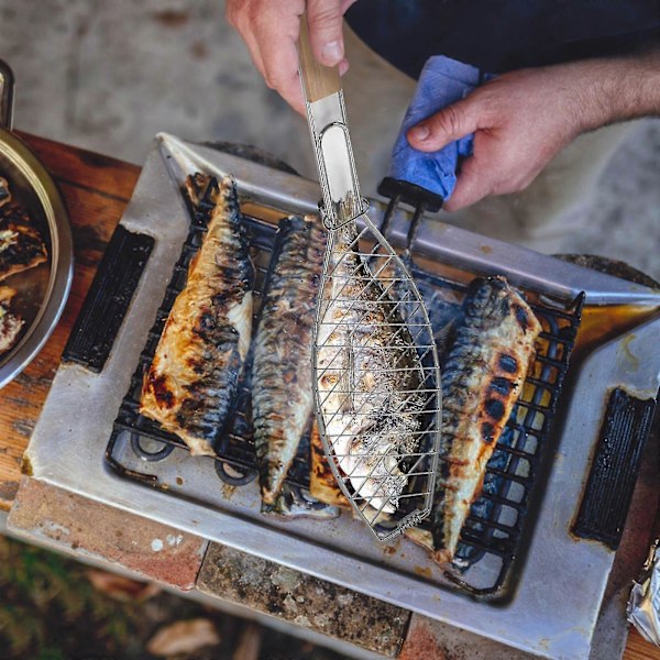 Grilling Enkel Fiskeklype Grillutstyr Grilling Fiskeklype Grilltilbehør Flatt Håndtak