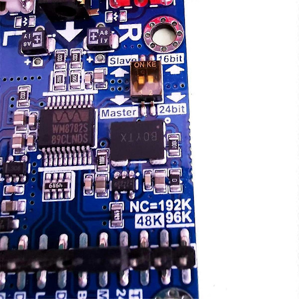 I2S ADC Lyd I2S Opptakskortmodul Master/Slave-modus 24Bit 192K 96K 48K Multifunksjonell Dev