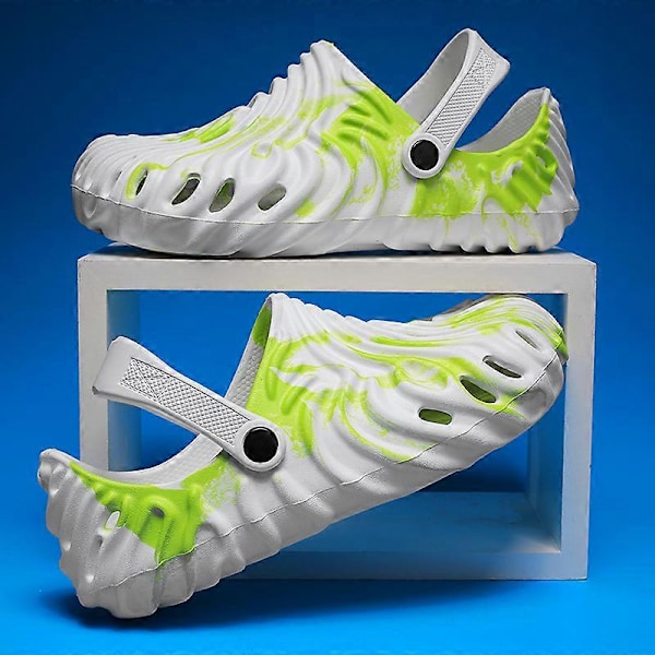 Vuxna Krokodil Skor Pollex Clog Vattensko Halksäkra Sandaler Med Hälremmar White 40