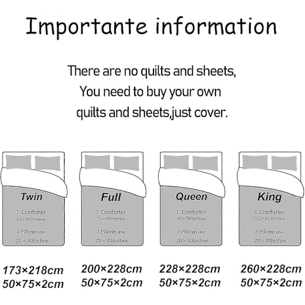 i683 Lightning 3-delad sängklädesset McQueen Tryckt Täcke Set Tryckt Sängtäcke Överdrag Quiltöverdrag med Kuddfodral för Ditt Eget Sovrum (Twin 135x200cm 53x78in