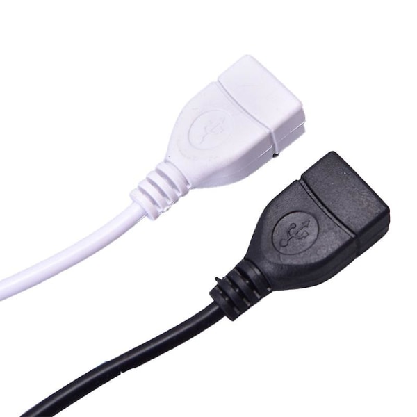 28 cm usb-kabel med tænd/sluk-kabelforlængerskifte til usb-lampe usb blæser Shytmv White