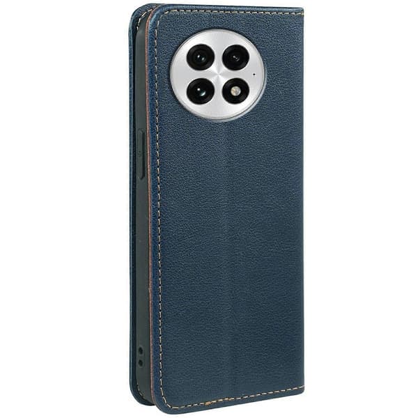 Plånboksfodral i Läder för OnePlus 13 med Stark Magnetisk Stängning Blue