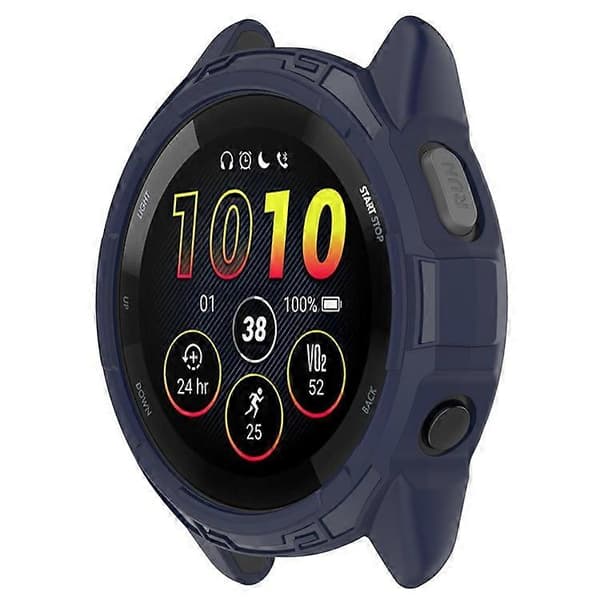 Kompatibel med Garmin Forerunner 265 Mjukt TPU-klockfodral Stötsäker Bumper Ramöverdrag Blue
