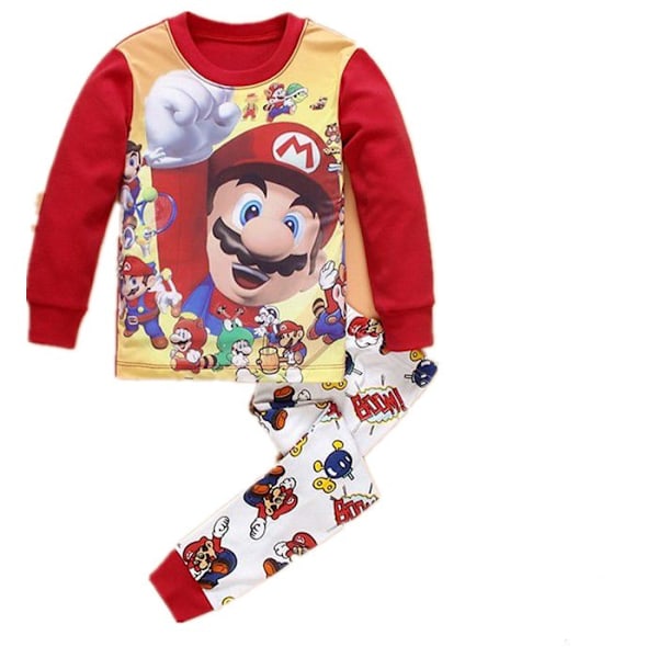 Fashion Iron Man Pyjamas för Pojkar Barn Tecknade Pyjamas Tvådelat Set 11 120cm