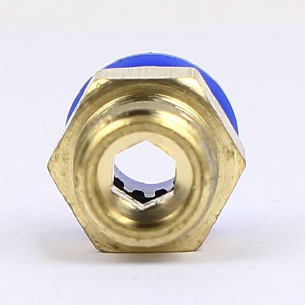 Rør Ydre Diameter 6mm x 1/8BSP Pneumatisk Lige Stik Hurtigkobling 6stk