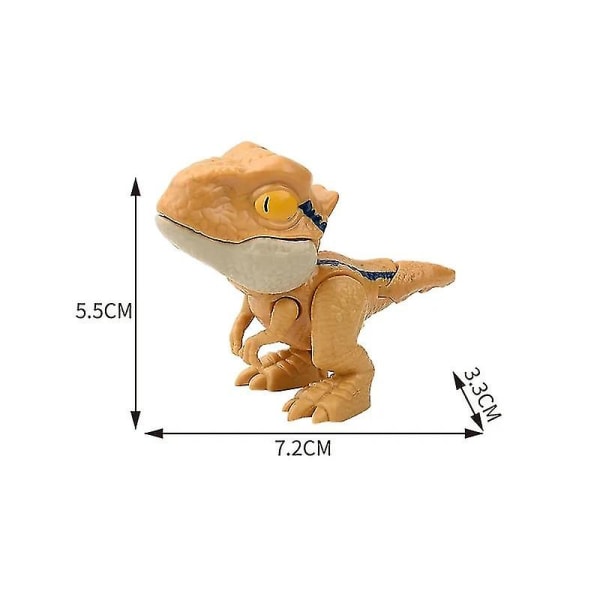 Jurassic Finger Dinosaur Triceratops Tyrannosaurus mallilelut lapsille Luovat sormipurevat dinosaurukset Interaktiivinen lelupoikalahja Y14