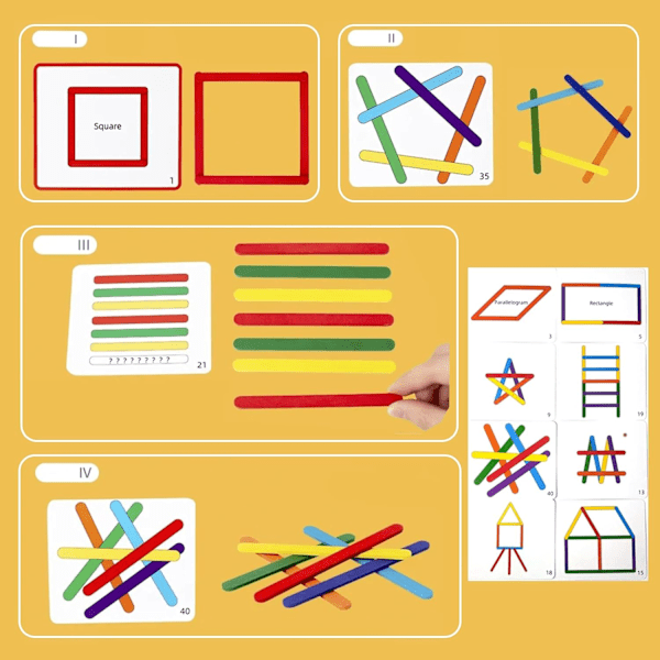 120 kappaletta Tangram-palapeliä lapsille, puiset palapelit, opetuspelit 3, 4, 5 ja 6-vuotiaille lapsille, Montessori-lelut, luovat interaktiiviset pelit H