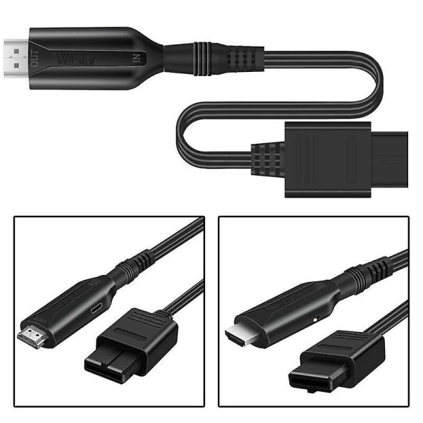 HD1080P N64 till HDMI-kompatibel omvandlare HD Link-kabel för N64 SNES . As shown