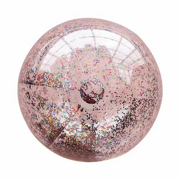 Stor oppustelig bold – funklende holdbar til vand og sand Multicolor Small