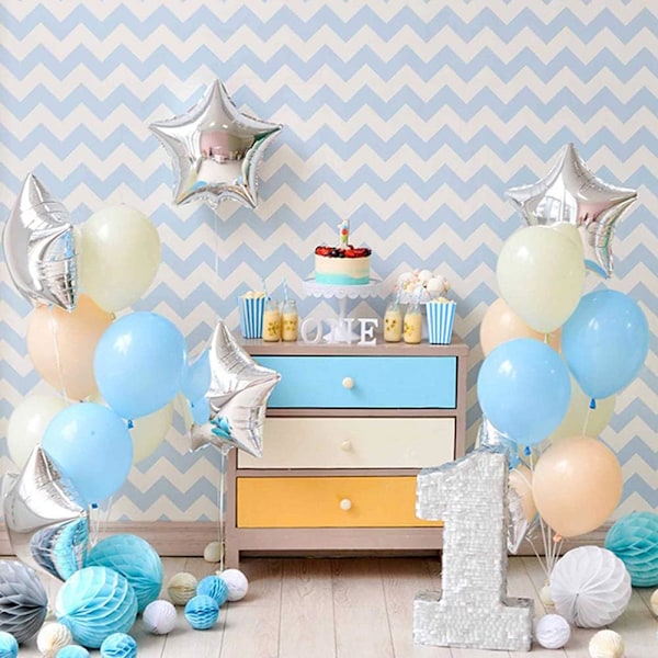 24 stk. 18\" Guld stjerneballoner Folieballoner Mylarballoner til babyshower, køn afsløring, bryllup, magisk dimission eller forlovelsesfest dekoration