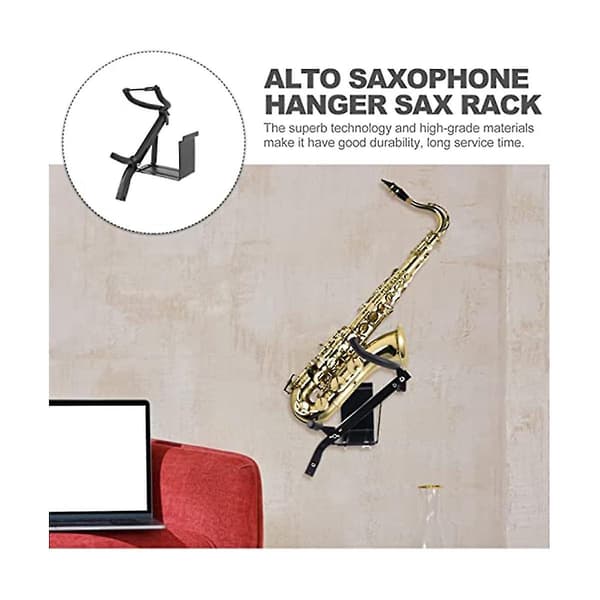 Altsaxofonställ Saxofon Väggfäste Hållare Väggställ Saxofonhållare