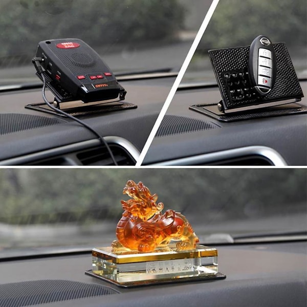 Bilinstrumentbräda Multifunktionell Magic Bärbar Telefonhållare Silikon Antisladdmatta Gps Navigator Moun Black