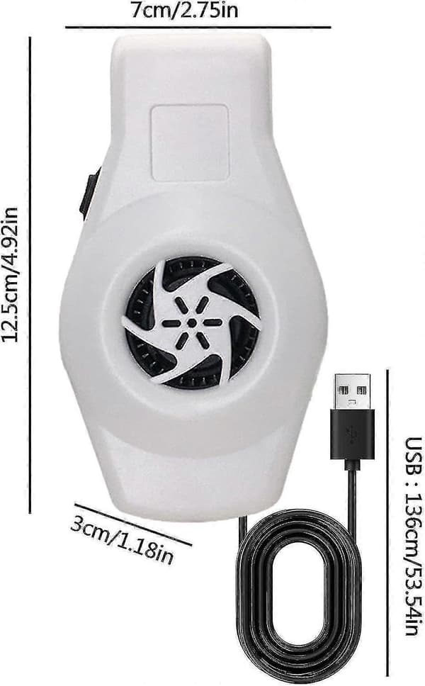 Akvariumkøler, akvariumkølesystem med lav støj, køleventilator, akvarium minikøler White