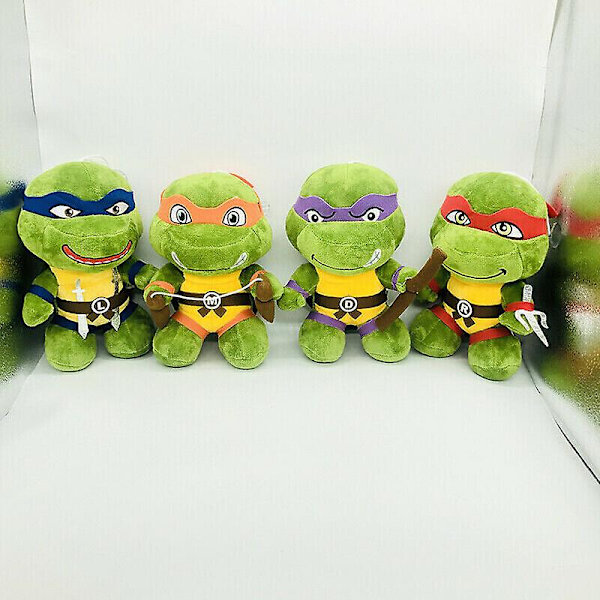 25 cm Teinage Mutant Ninja Turtles Tmnt Leo Raph Pehmeä täytetty pehmolelu Red